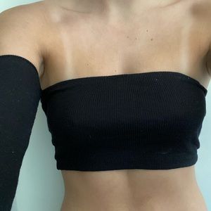 Black crop top